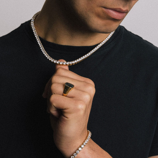 5mm Tennis Necklace - Gold