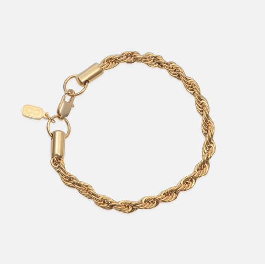 Rope 5mm Bracelet - Gold