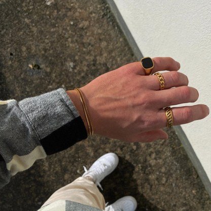 Square Onyx Ring