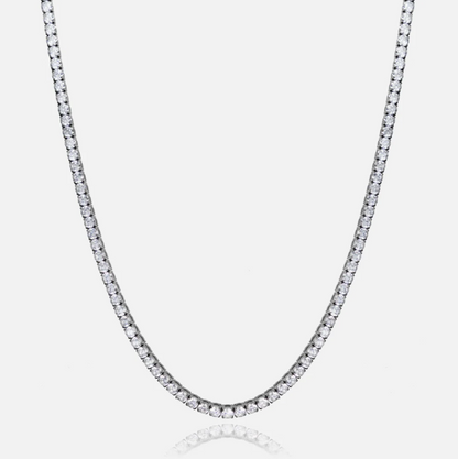 5mm Tennis Necklace - Silver