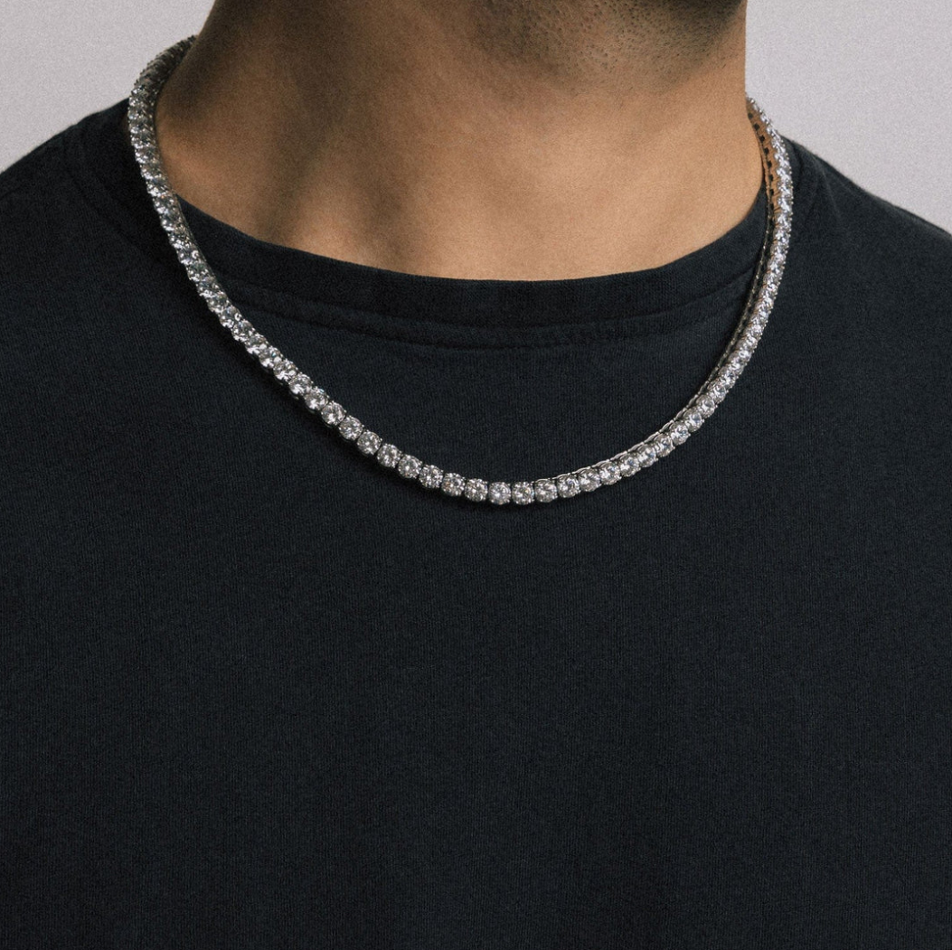 5mm Tennis Necklace - Gold
