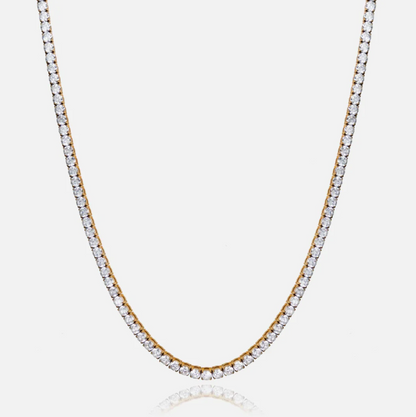 5mm Tennis Necklace - Gold