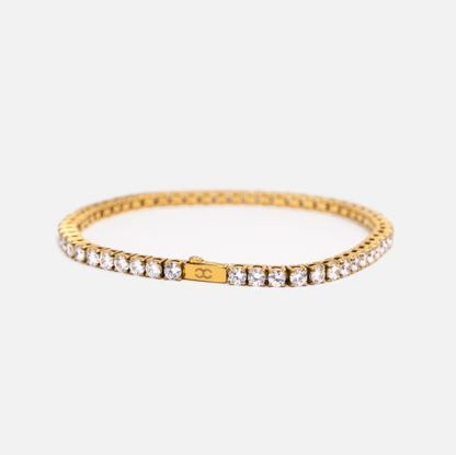 5mm Tennis Bracelet - Gold