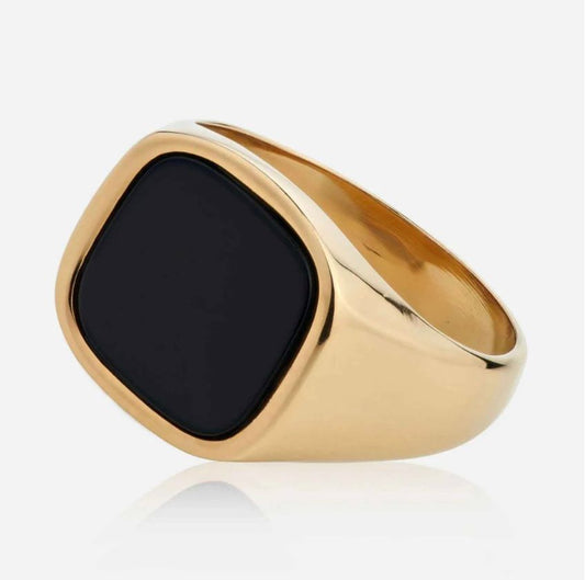 Square Onyx Ring